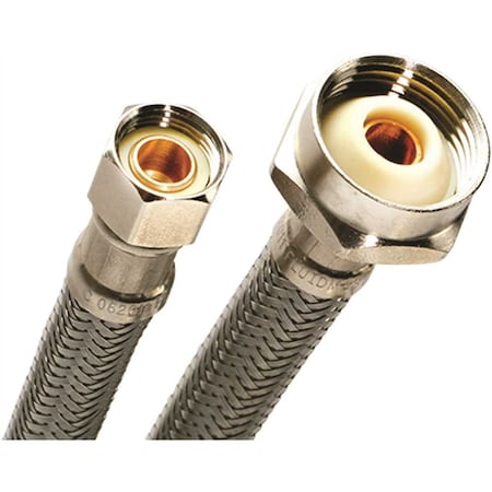 Fluidmaster 3/8in. Comp x7/8in. Ballcock x 16in. L Pro Series Braided Stainless Steel Metal Nut Toilet Connector PRO1T16M